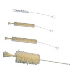 Spazzolino in setola naturale con ciuffo per provette dim.mm 25x75x200